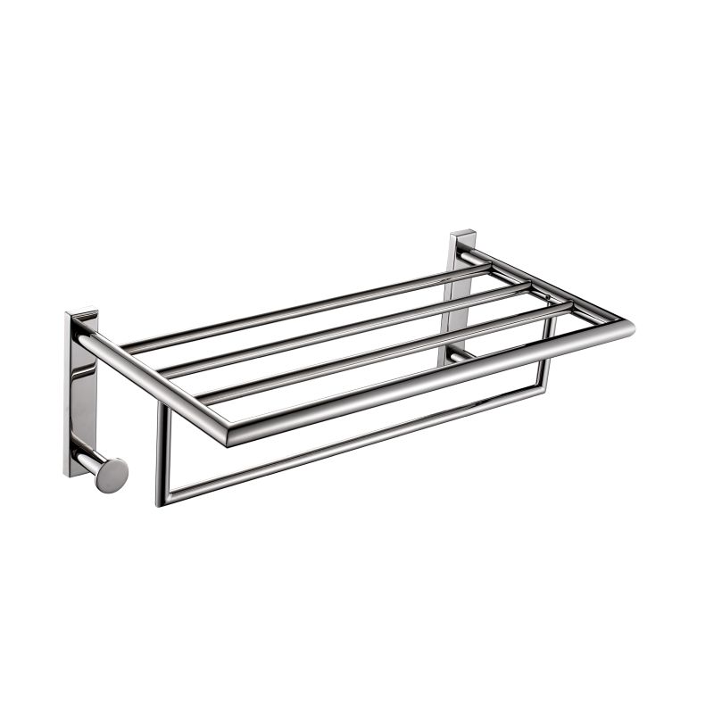 G Pro Towel Rack with Hooks - Chrome